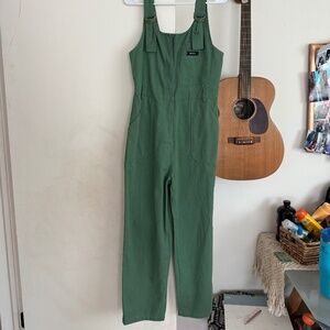 RVCA green  jumpsuit size 26